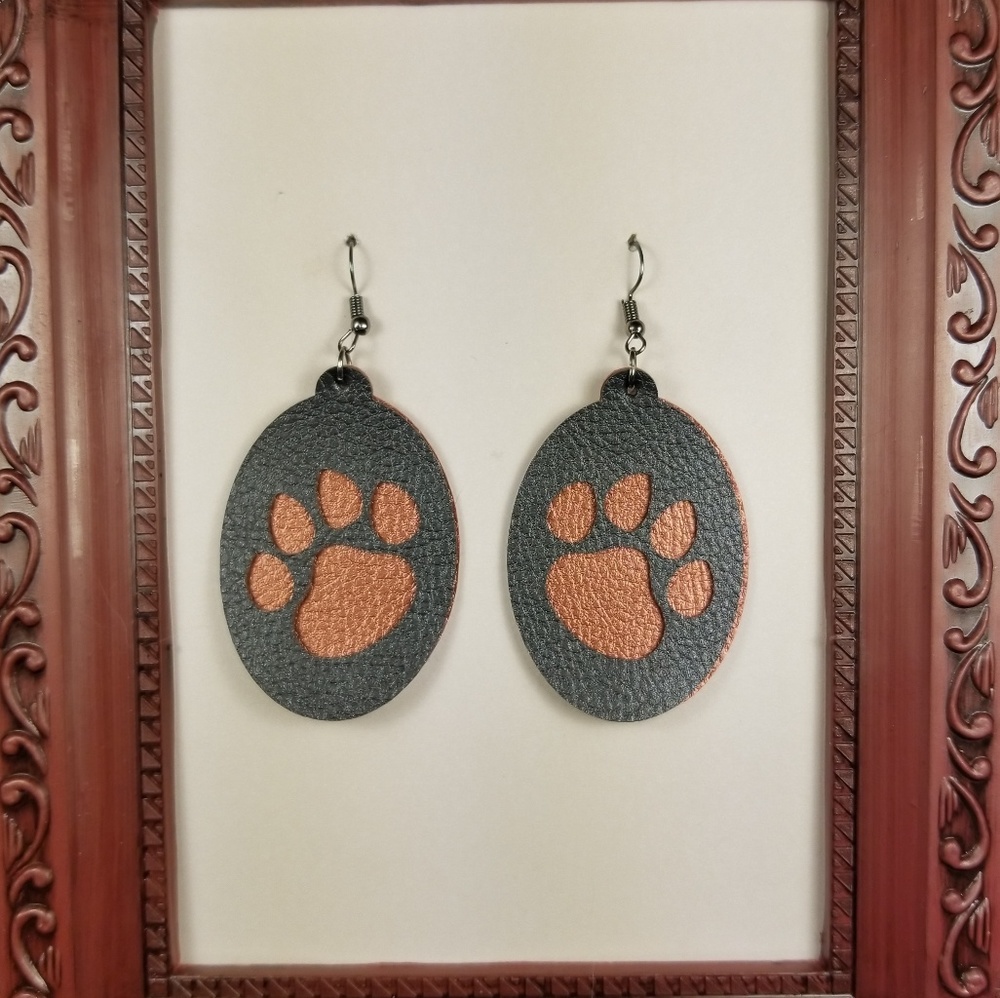 💎Handmade Faux Leather Earrings